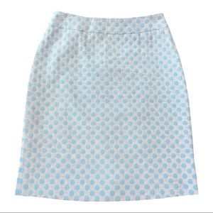 Antonio Melani Blue Dot Skirt.  Size 4